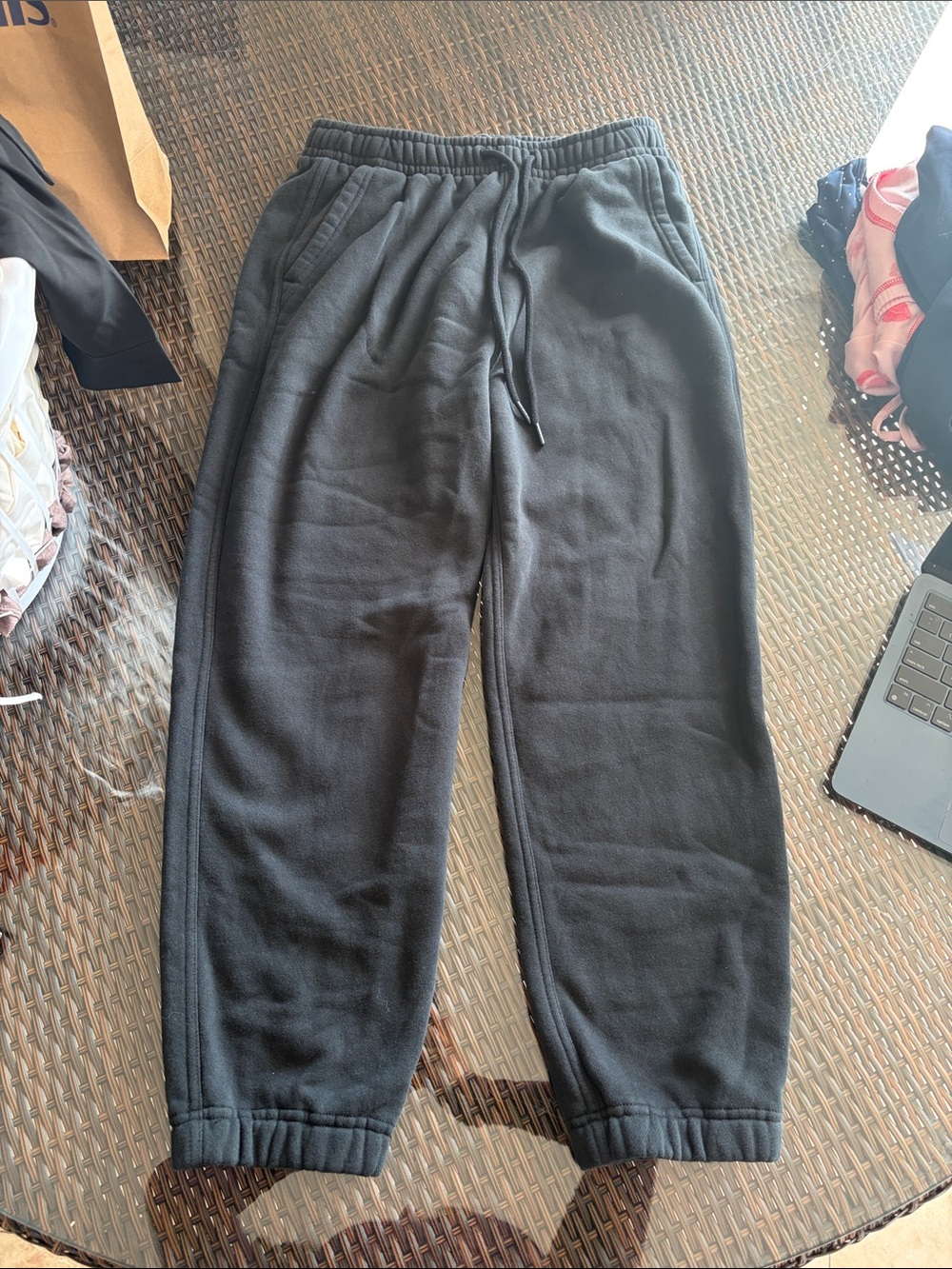 Abercrombie & Fitch Black Kids Fleece Joggers